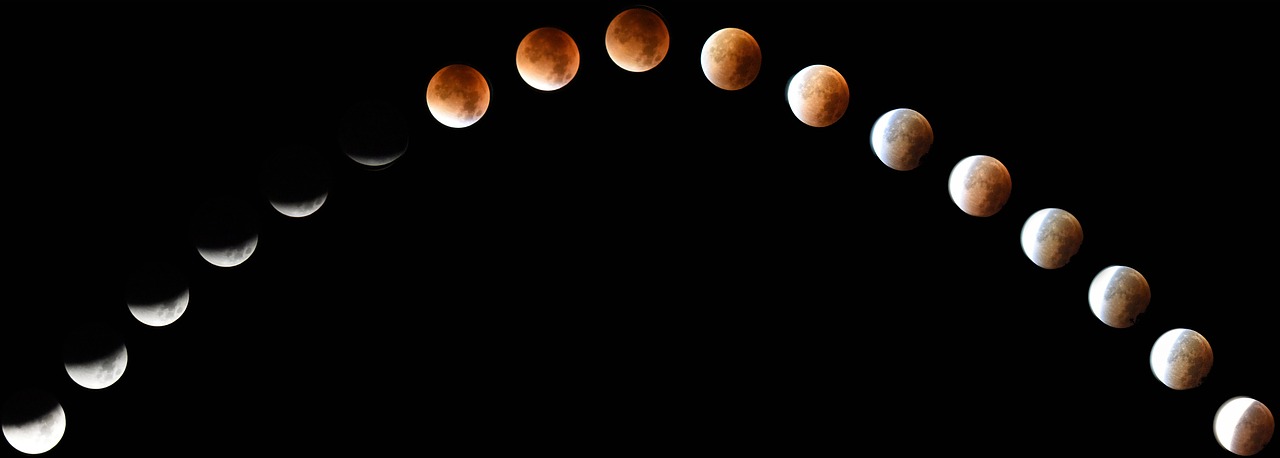 Bendra Eclipse, 2015 M. Rugsėjo 28 D ., Mėnulis, Saulė, Žemė, Raudonas Mėnulis, Dangus, Naktis, Mėnulis Kraujo, Nemokamos Nuotraukos