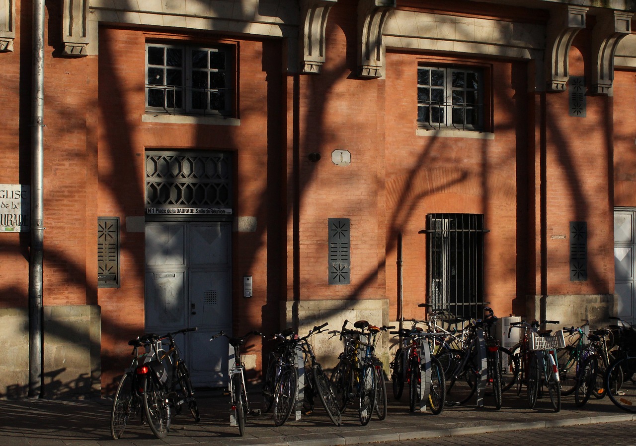 Toulouse, France, Šešėliai, Dviračiai, Vakarą, Medžiai, Nemokamos Nuotraukos,  Nemokama Licenzija