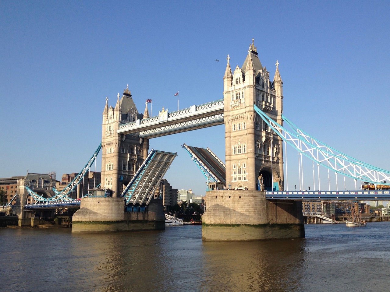 Bokštas, Tiltas, Londonas, Miestas, Upė, Orientyras, Architektūra, Uk, Londono Tiltas, Thames
