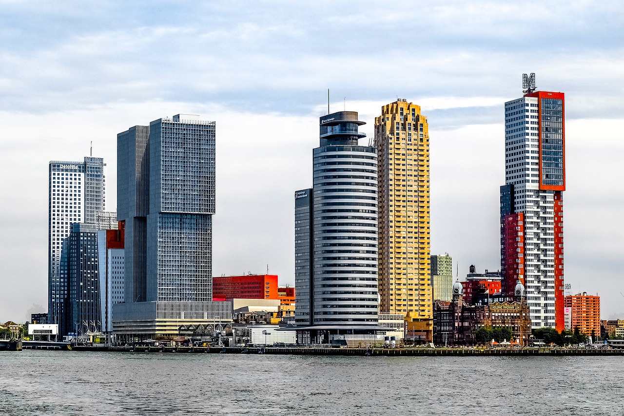 Bokštas, Pastatas, Šiuolaikiška, Architektūra, Statyba, Uostas, Rotterdam, Nyderlandai, Holland, Europa