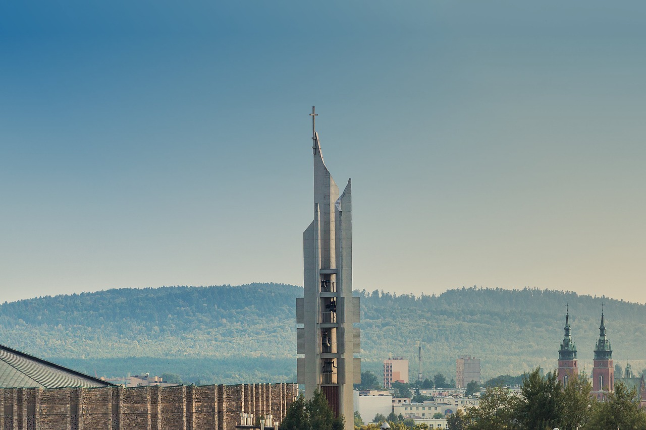 Bokštas, Varpinė, Bažnyčia, Panorama, Architektūra, Bokštai, Šventas Pastatas, Šventykla, Lenkija, Bokštas