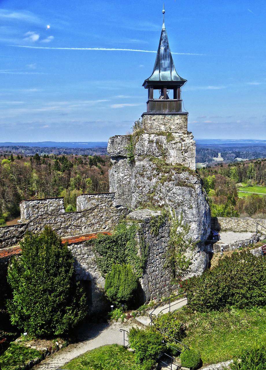 Bokštas,  Pilis,  Donjon,  Akmeninė Siena,  Perspektyva,  Viduramžiai,  Varpas,  Istoriškai,  Hohenstein,  Vidurinė Frankonija