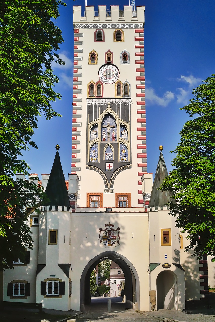 Bokštas,  City Gate,  Bayer Vartai,  Landsberg Am Lech,  Tranzito,  Viduramžiai,  Istorinis Centras,  Žymus Objektas,  Istoriškai,  Architektūra