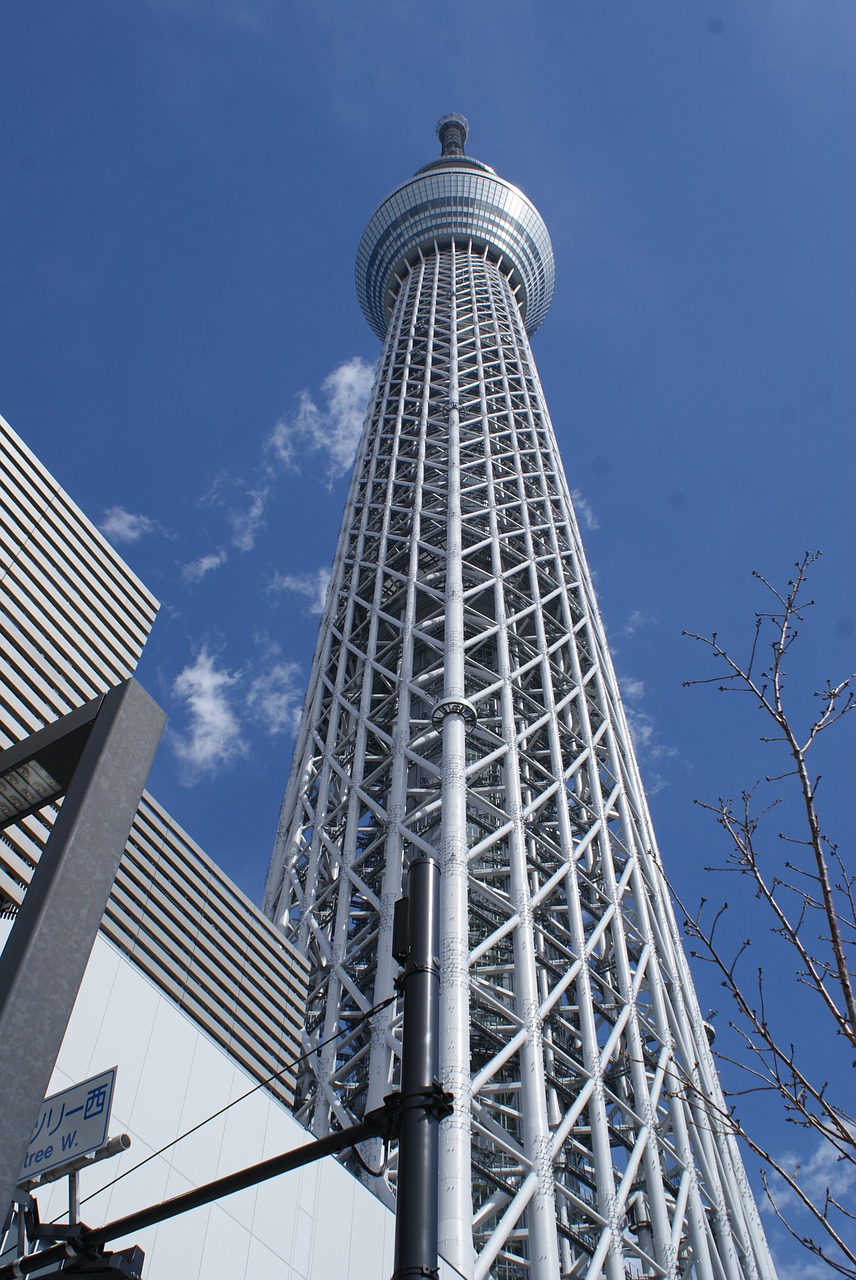 Bokštas,  Tokyo,  Skytree,  Vaizdas,  Statyba,  Statybos Menas,  Architektūra,  Stiklas,  Dangus,  Šiuolaikiška