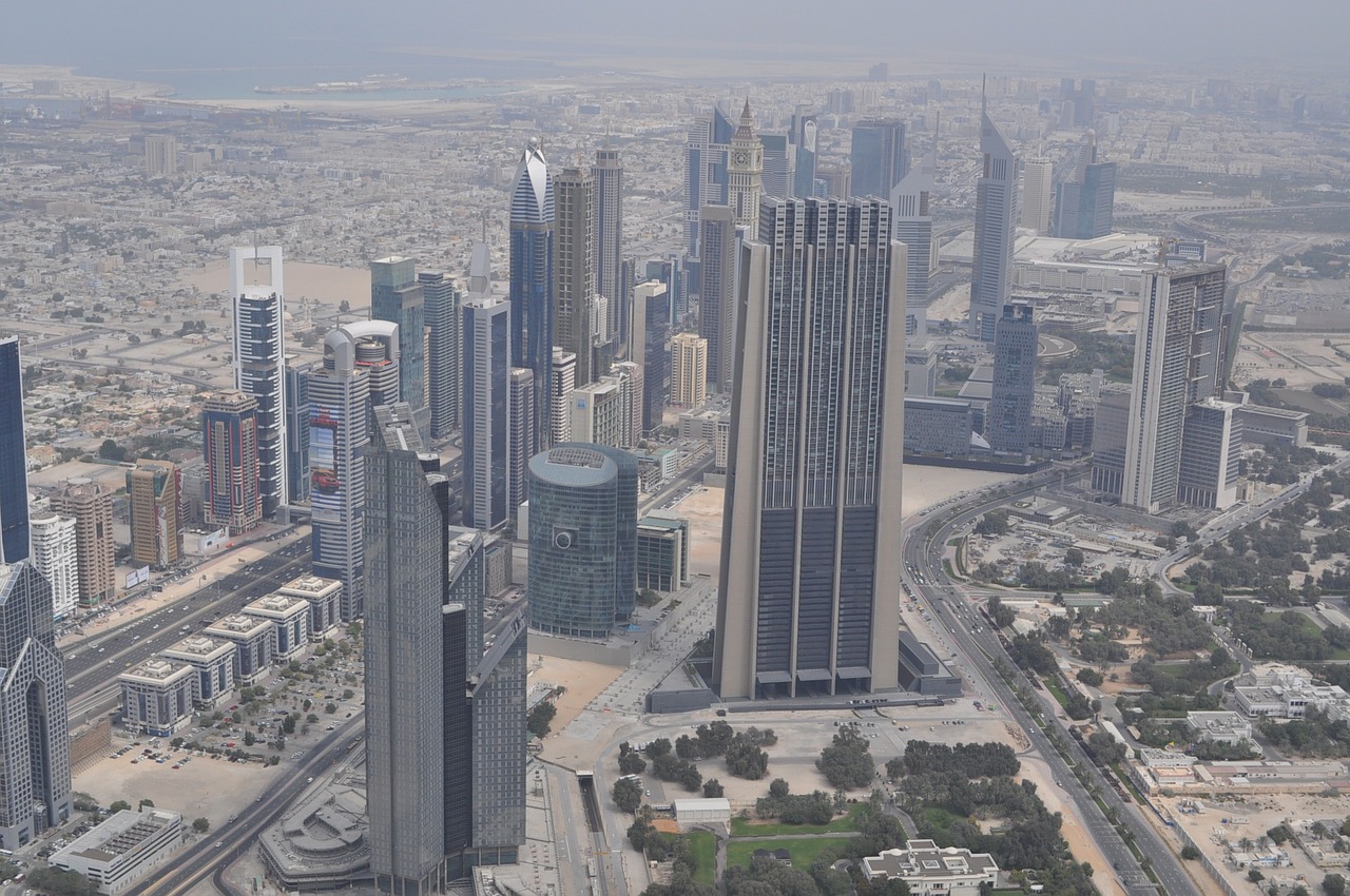 Dubai, Miestas, Vaizdas, Miesto Kraštovaizdis, Dangoraižis, Burj Khalifa Vaizdas, Nemokamos Nuotraukos,  Nemokama Licenzija