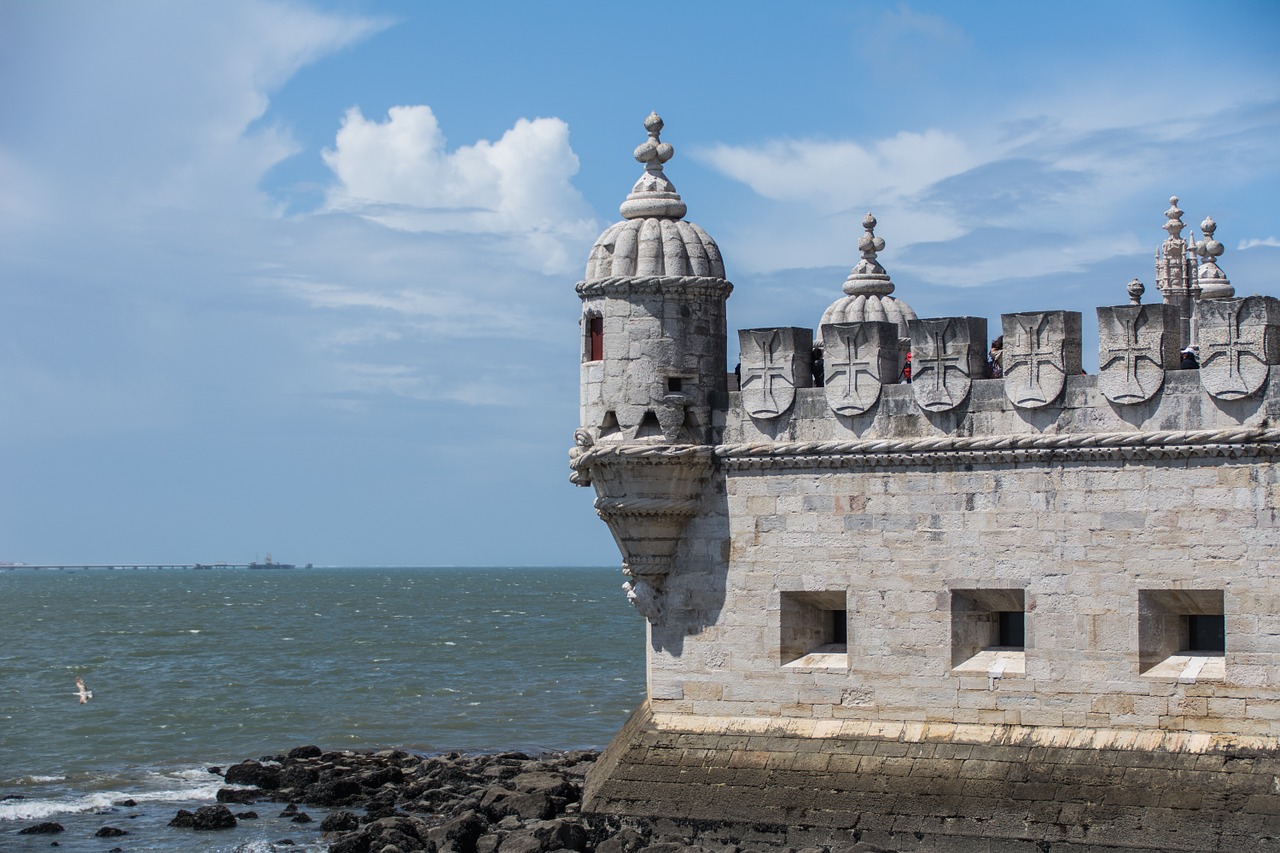 Beleno Bokštas, Lisbonas, Portugal, Lankytinos Vietos, Tvirtovė, Istoriškai, Architektūra, Tejo, Dangus, Tore De Belem