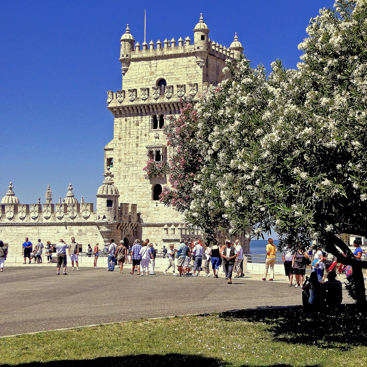 Belemo Bokštas, Belem, Lisbonas, Upės Tagus, Stilius, Architektūra, Bokštai, Architektūra, Manueline, Žmonės