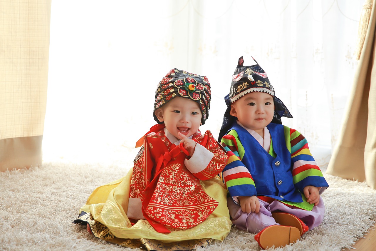 Tradicinis, Apranga, Kūdikis, Hanbok, Korėja, Nemokamos Nuotraukos,  Nemokama Licenzija