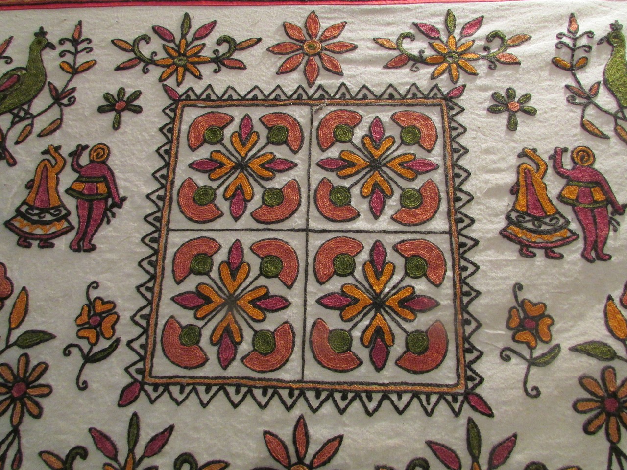 Tradicinis Rankų Darbas, Dharwad, Indija, Medžiaga, Medžiaga, Antklodė, Tekstilė, Tekstūra, Modelis, Dizainas