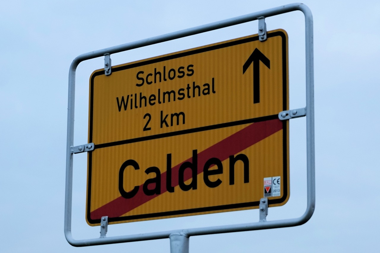 Kelio Zenklas, Įėjimas, Išeiti, Calden, Wilhelmsthal, Nemokamos Nuotraukos,  Nemokama Licenzija