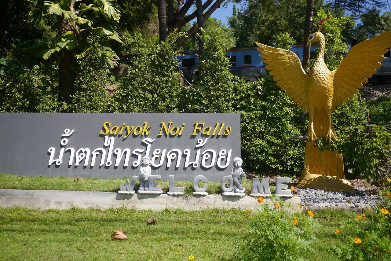 Yok Noi Falls, Tailandas, Kančanaburis, Sveiki, Nemokamos Nuotraukos,  Nemokama Licenzija