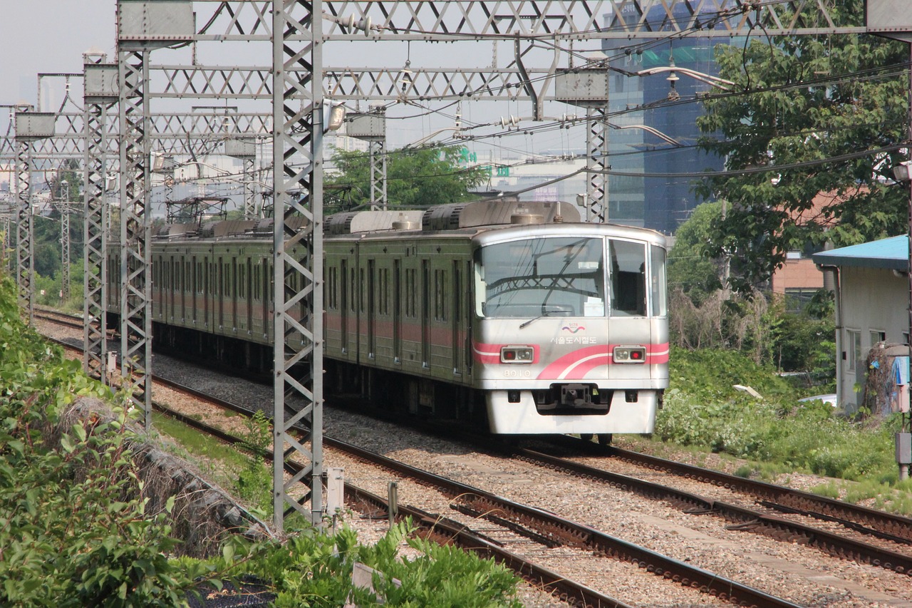 Traukinys, Metro, Korėjos Respublika, Korėja, Pietų Korėjos Metro, Gabenimas, Geležinkelis, Elektriniai Varikliai, Važinėti Į Darbą, Elektrinis