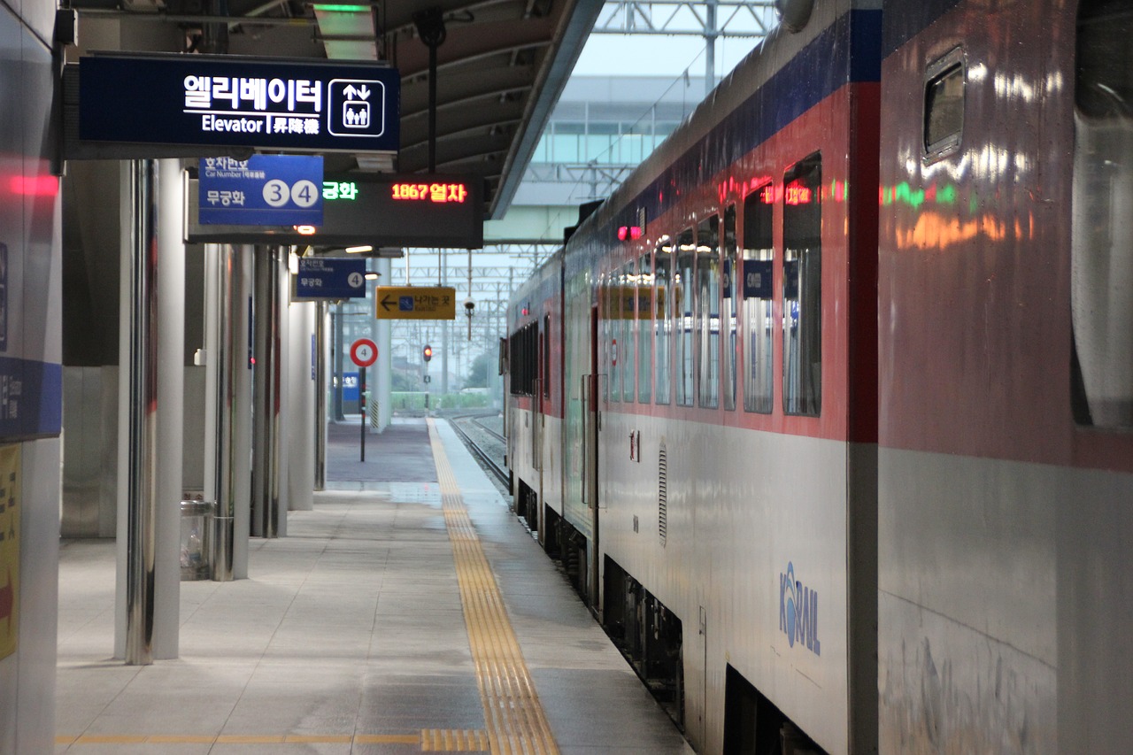 Traukinys, Geležinkelis, Gabenimas, Traukinių Stotis, Geležinkelio Linija, Važinėti Į Darbą, Korėjos Respublika, Korėja, Treneris, Dyzelinas