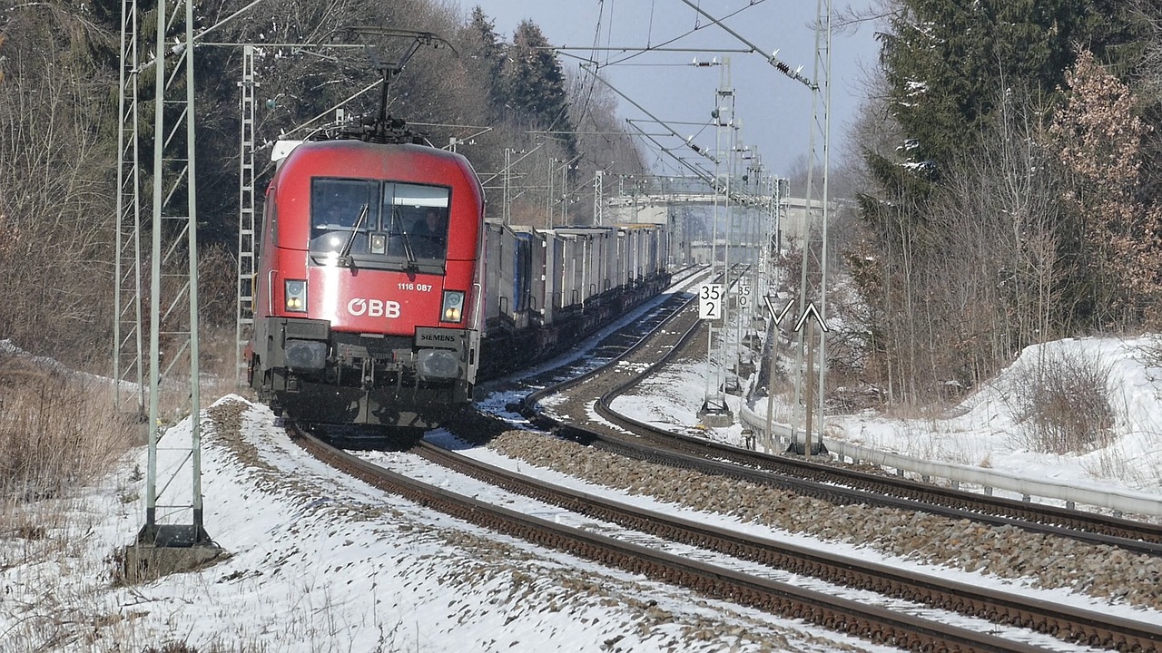 Traukinys,  Geležinkelio Linija,  Geležinkelis,  Transporto Sistema,  Žiema,  Sniegas,  Eismas,  Be Honoraro Mokesčio, Nemokamos Nuotraukos,  Nemokama Licenzija