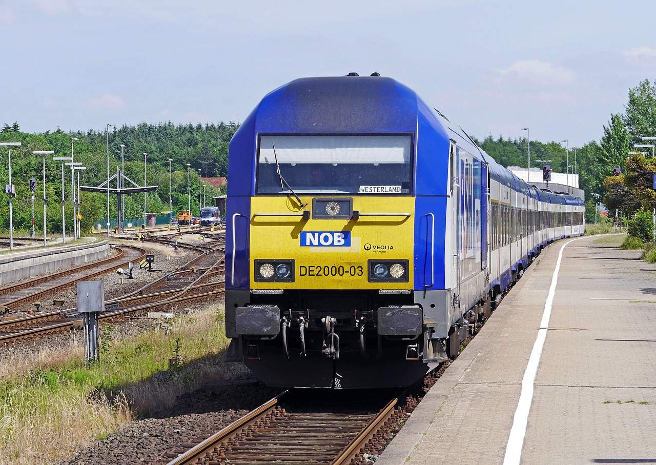 Traukinių Stotis Husum, Platforma, Vartai, Regioninė-Express, Hamburgas-Vesterlandas, Sylt, Nob, Nord-Ostsee-Bahn, Privati ​​Geležinkeliu, Šlėzvigo-Holšteino Žemė