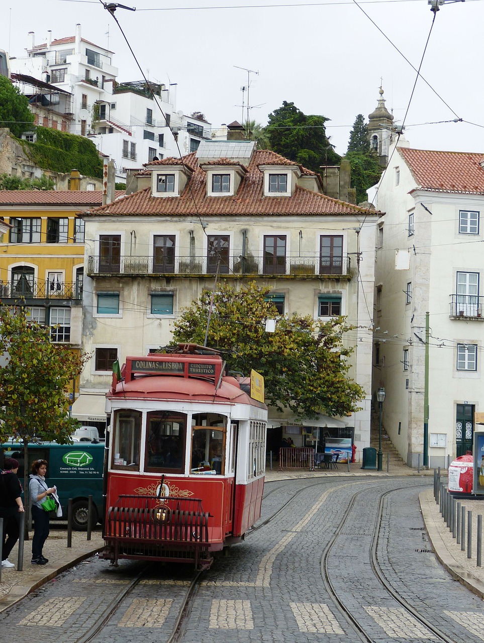 Tramvajus, Lisbonas, Portugal, Kapitalas, Senamiestis, Traukinys, Atrodė, Istoriškai, Nostalgiškas, Turizmas