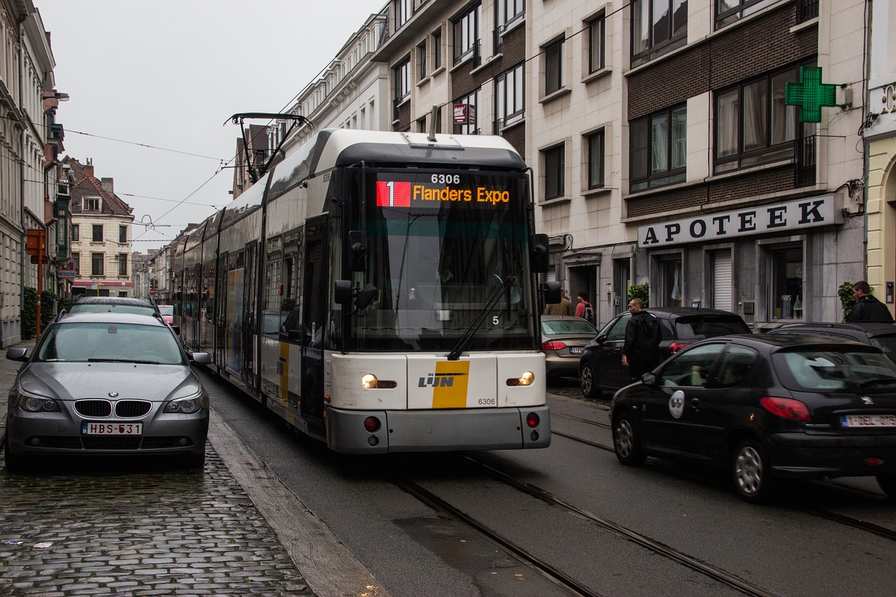 Tramvajus, Gentas, Belgija, Tramvajų Takai, Gatvė, Eismas, Transportas, Nemokamos Nuotraukos,  Nemokama Licenzija