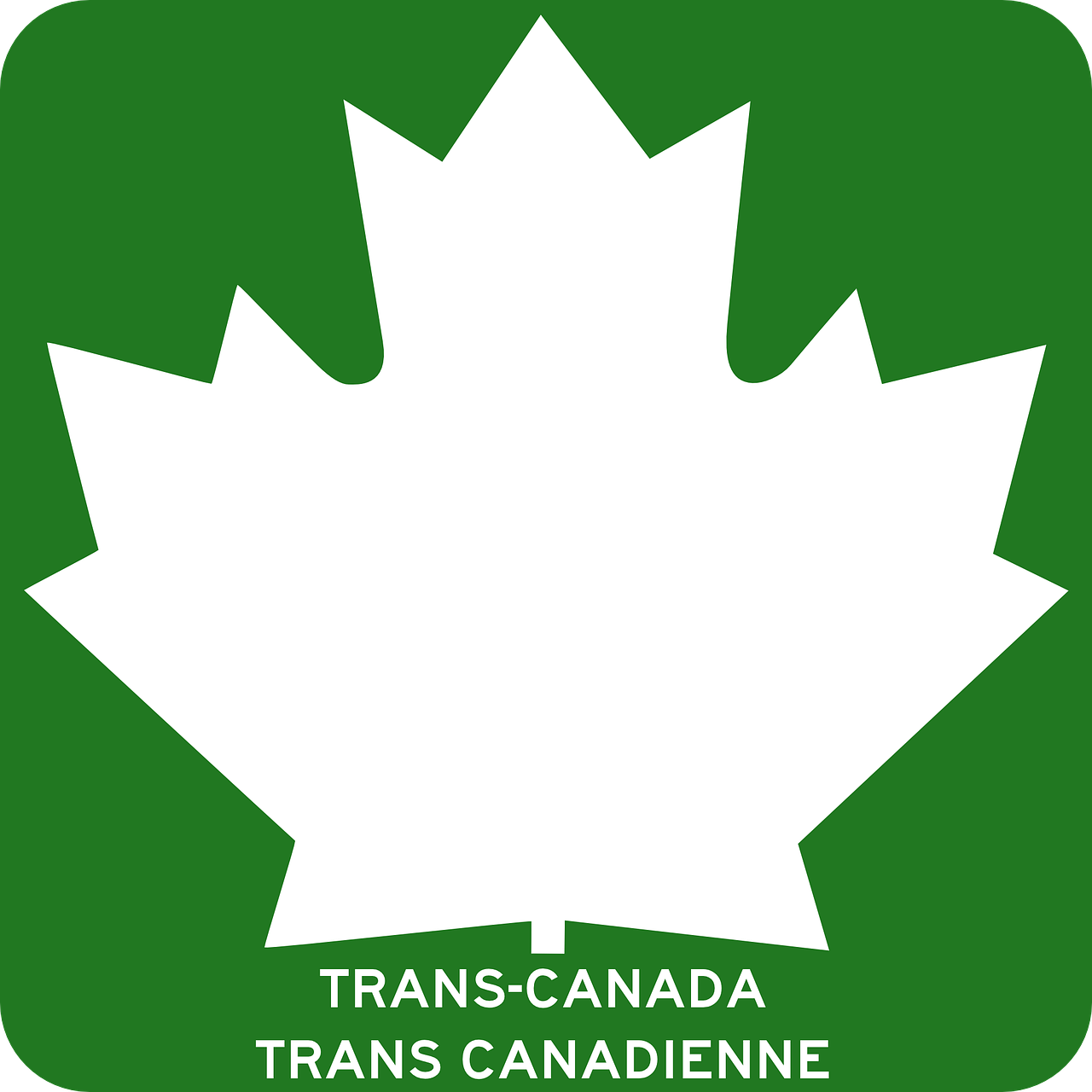 Transcanada, Trans, Kanada, Greitkelis, Ženklas, Greitkelis, Vairuoja, 1, Maršrutas, Klevas