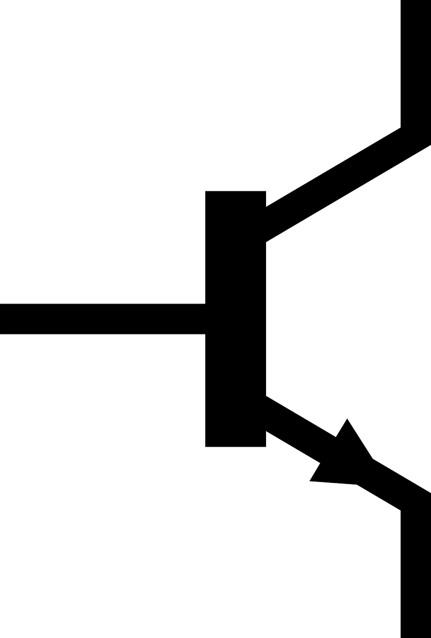 Tranzistorius, Simbolis, Elektronika, Grandinė, Komponentas, Puslaidininkis, Nemokama Vektorinė Grafika, Nemokamos Nuotraukos,  Nemokama Licenzija