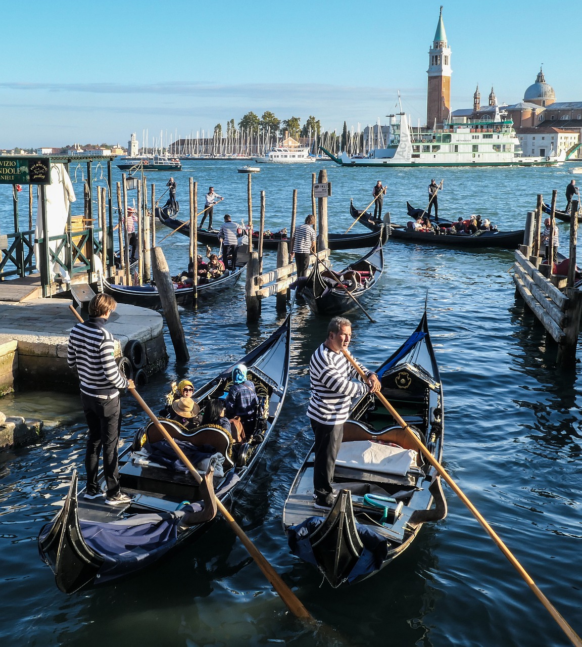 Transporto Sistema, Laivas, Vandenys, Žmogus, Kelionė, Gondola, Venecija, Gondolieris, Nemokamos Nuotraukos,  Nemokama Licenzija