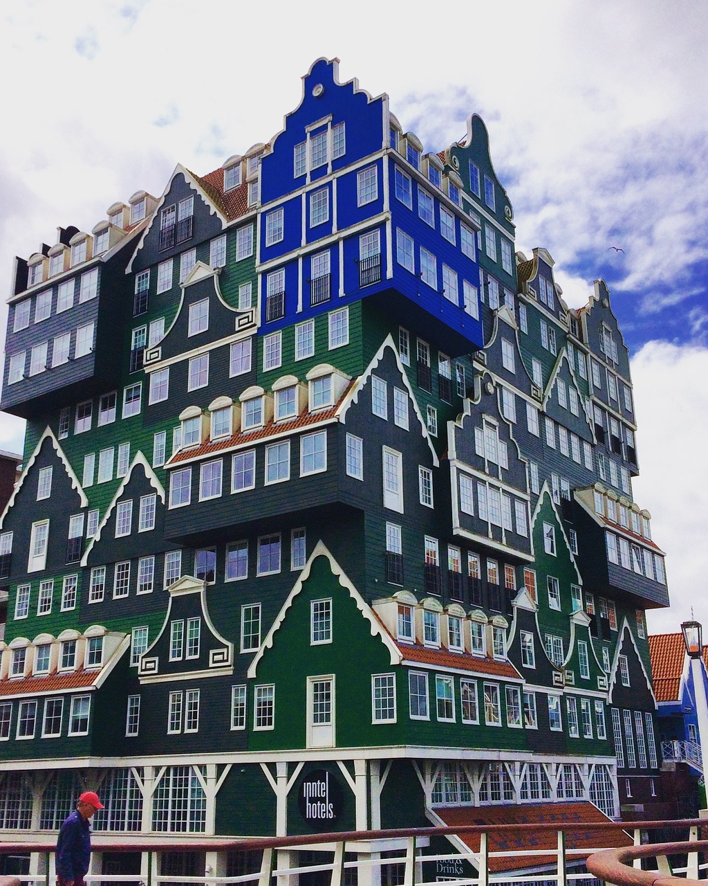 Viešbučiai, Zaandam, Amsterdamas, Architektūra, Kelionė, Holland, Canalside, Namai, Pastatai, Nemokamos Nuotraukos