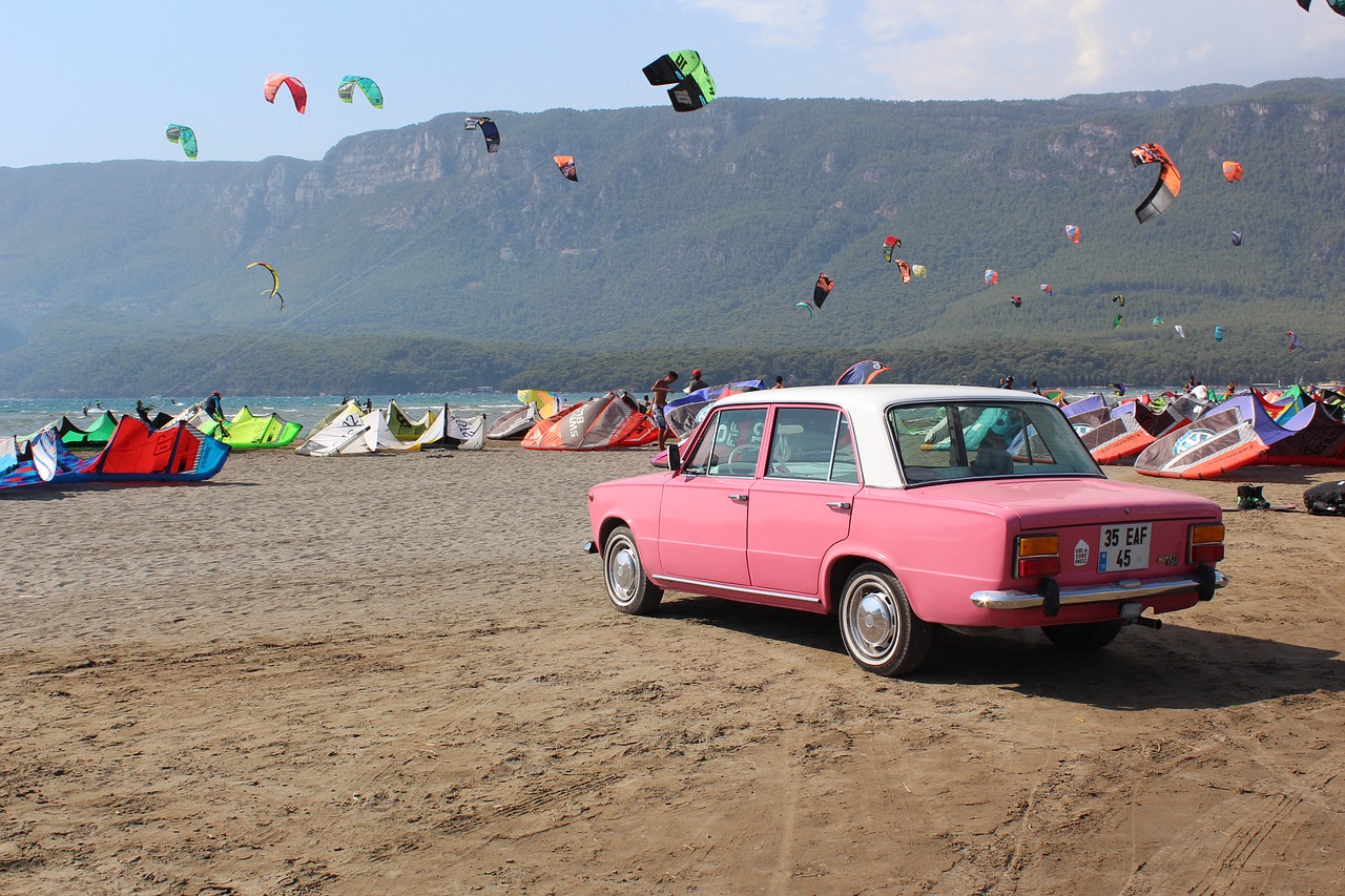 Kelionė,  Lauko,  Vasara,  Transporto Priemonės,  Turistų,  Jūrų,  Papludimys,  Smėlis,  Automobilių,  Surf