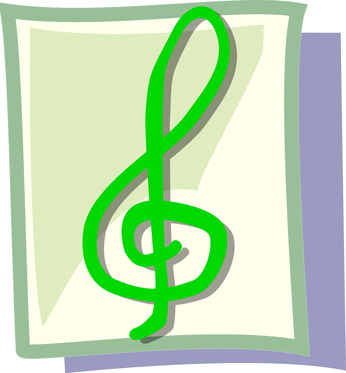 Treble Clef, G Clef, Muzikinė Pastaba, Muzika, Žalias, Simbolis, Muzikinis, Pastaba, Nemokama Vektorinė Grafika, Nemokamos Nuotraukos