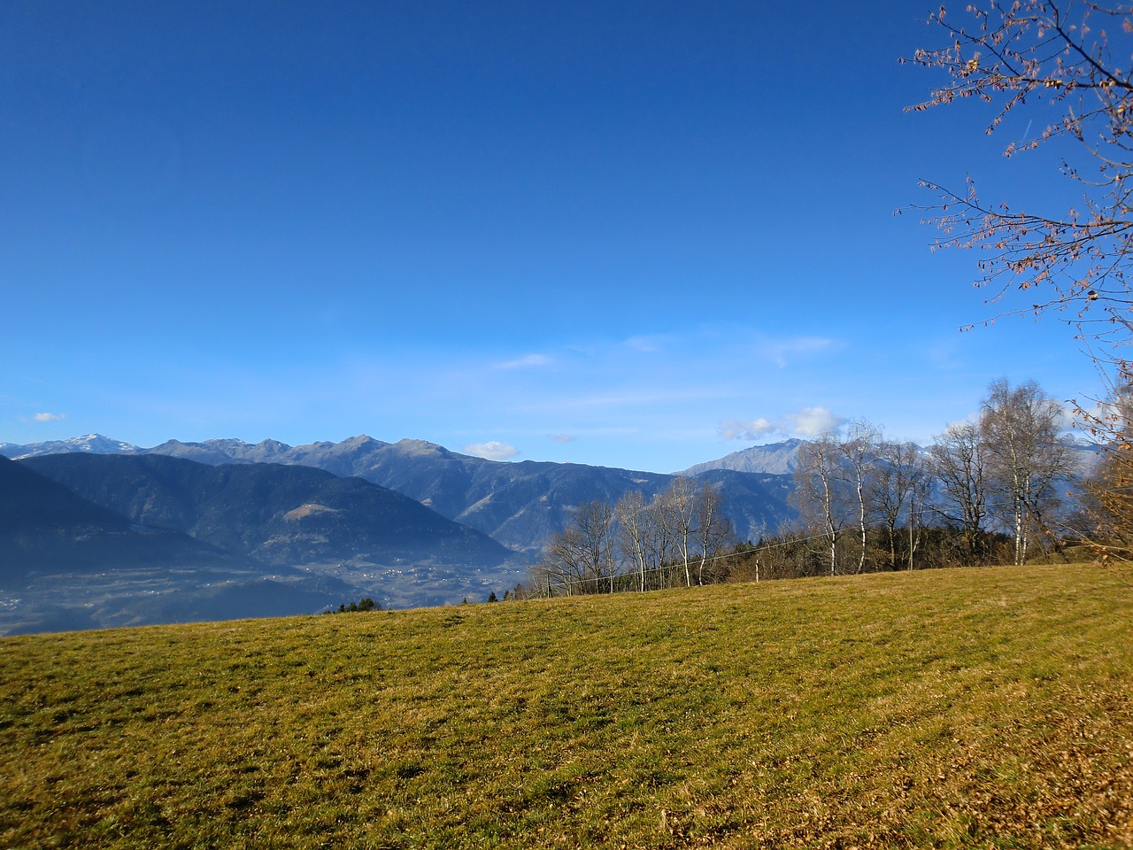 Trentinas, Kalnas, Kraštovaizdis, Italy, Gamta, Dangus, Žiema, Alpės, Šventė, Ramybė