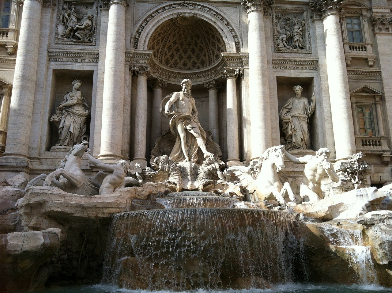 Trevi Fontanas, Fontanas, Skulptūros, Roma, Senovės, Romėnų, Nemokamos Nuotraukos,  Nemokama Licenzija