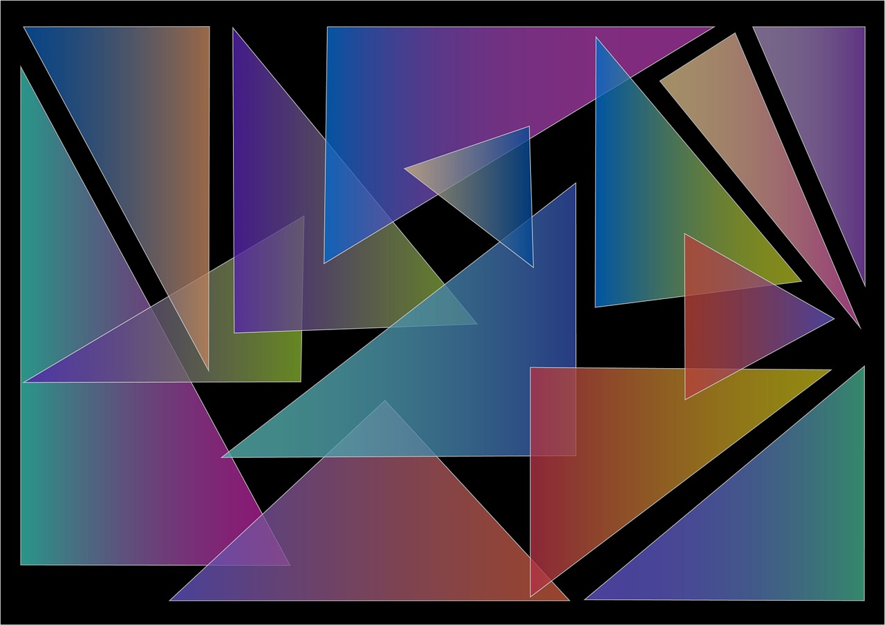 Trikampis, Gradientas, Abstraktus, Geometrija, Spalva, Stilius, Mozaika, Skaičiai, Stalinis Kompiuteris, Tekstūra