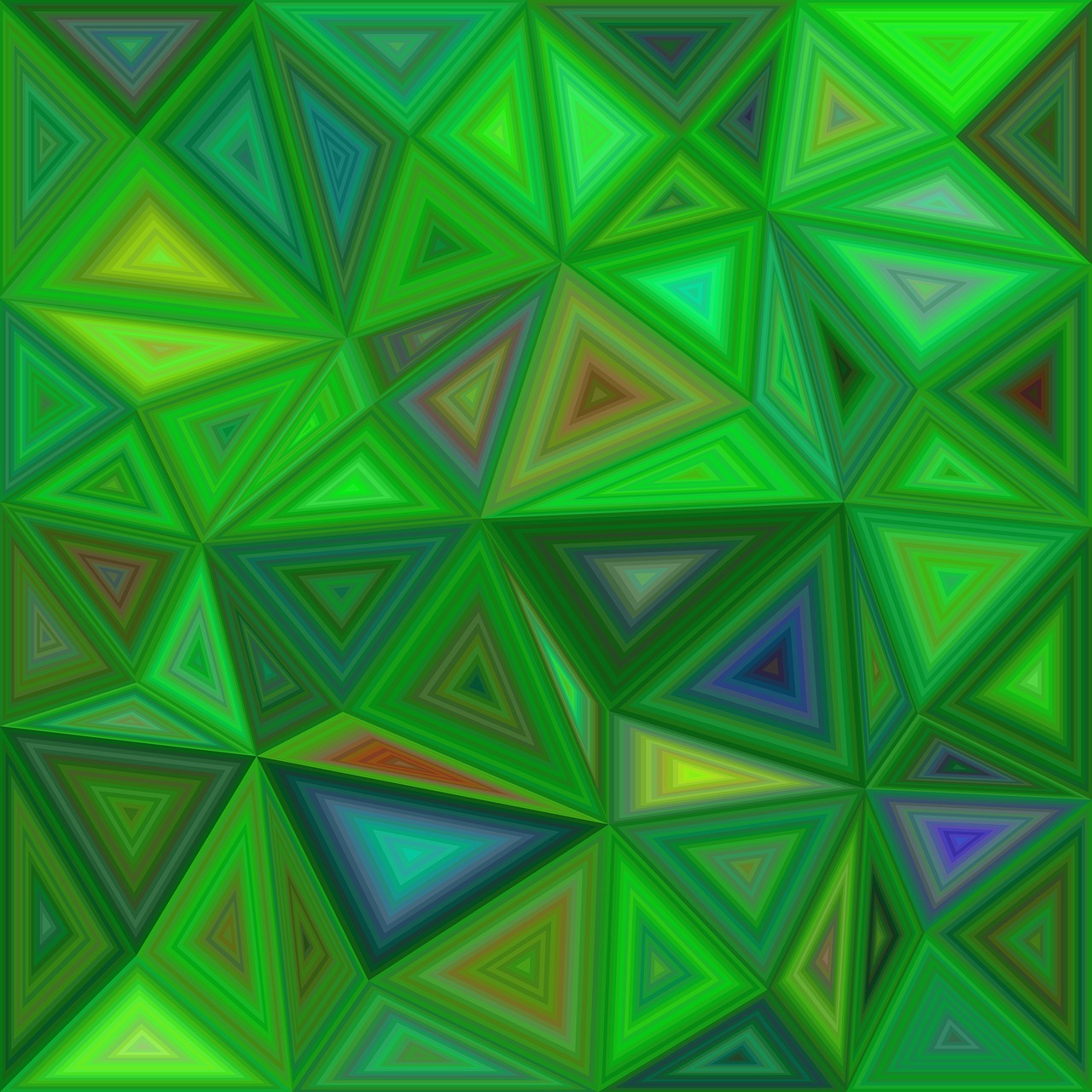 Trikampis, Fonas, Poligonas, Trikampis, Koncentrinis, Žalias, Plytelės, Mozaika, Trikampis Fonas, Geometrija