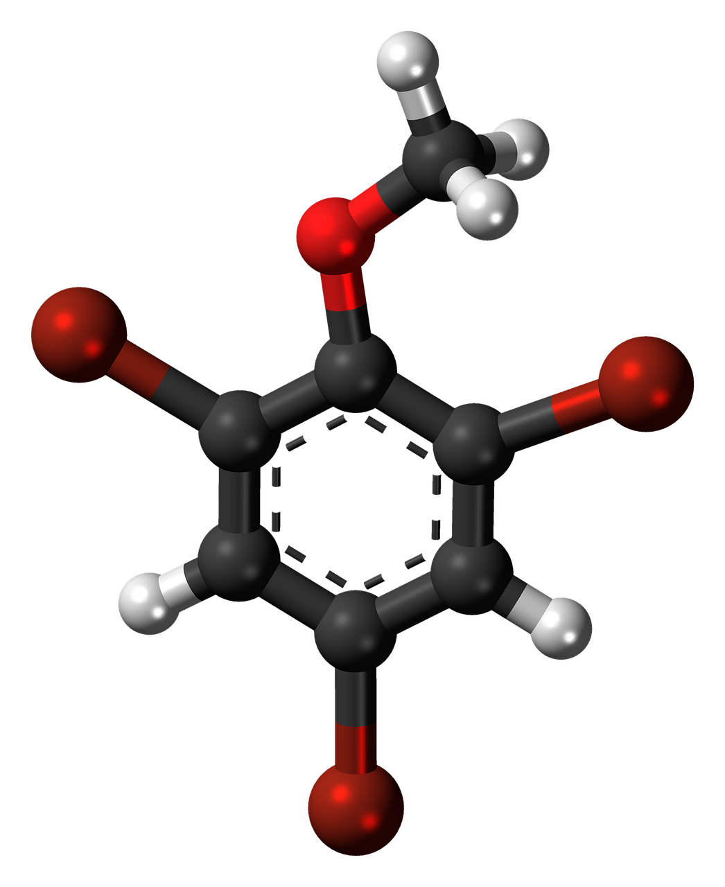 Tribromoanisolis, Aromatiniai, Ciklinis, Modelis, Molekulė, Cheminis, Laboratorija, Mokslas, Junginys, Komponentas