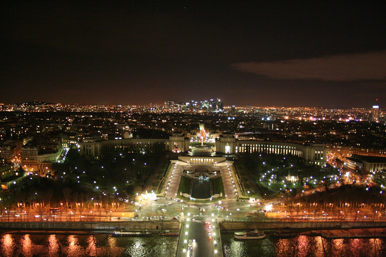 Trocadero, Paris, Naktis, Nemokamos Nuotraukos,  Nemokama Licenzija