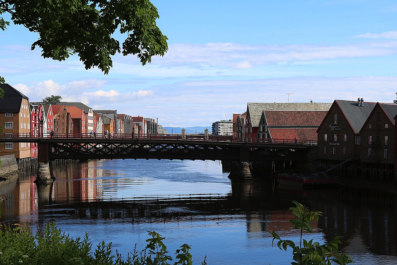 Trondheimas, Upė, Tiltas, Architektūra, Atmosfera, Nemokamos Nuotraukos,  Nemokama Licenzija