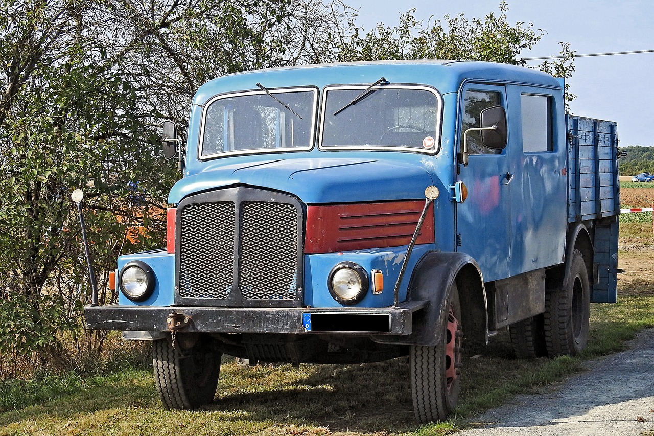 Sunkvežimis, Senas, Istoriškai, Oldtimer, Jeigu, H3, H3A, Ilgas Kelias, Ddr, Komercinė Transporto Priemonė