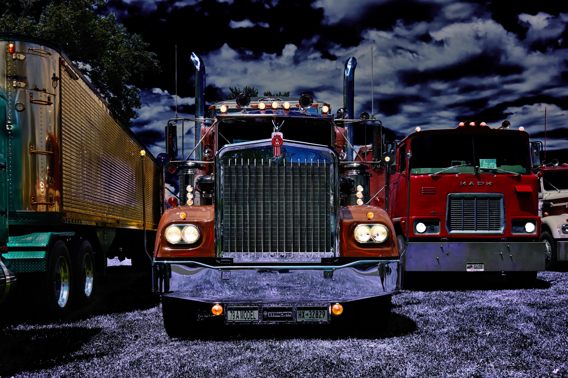 Sunkvežimis,  Sunkvežimiai,  Automobilis,  Kroviniai,  Kenworth,  1979,  Didelis,  Įrenginys,  Vairuoti,  Kelias