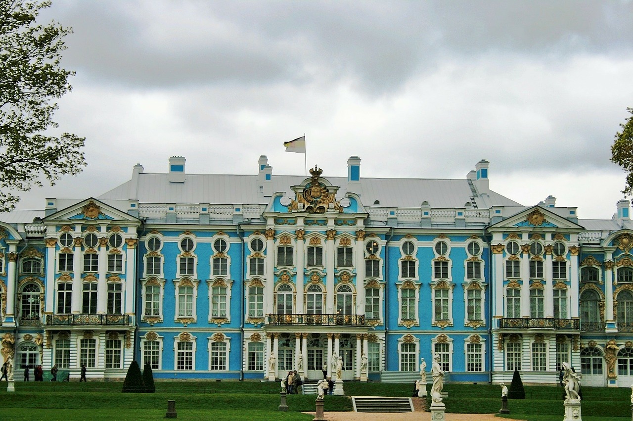 Tsarskoe Selo Turtas, Sankt Peterburgas, Karališkasis Rūmai, Balta, Mėlynas, Ornate, Nemokamos Nuotraukos,  Nemokama Licenzija
