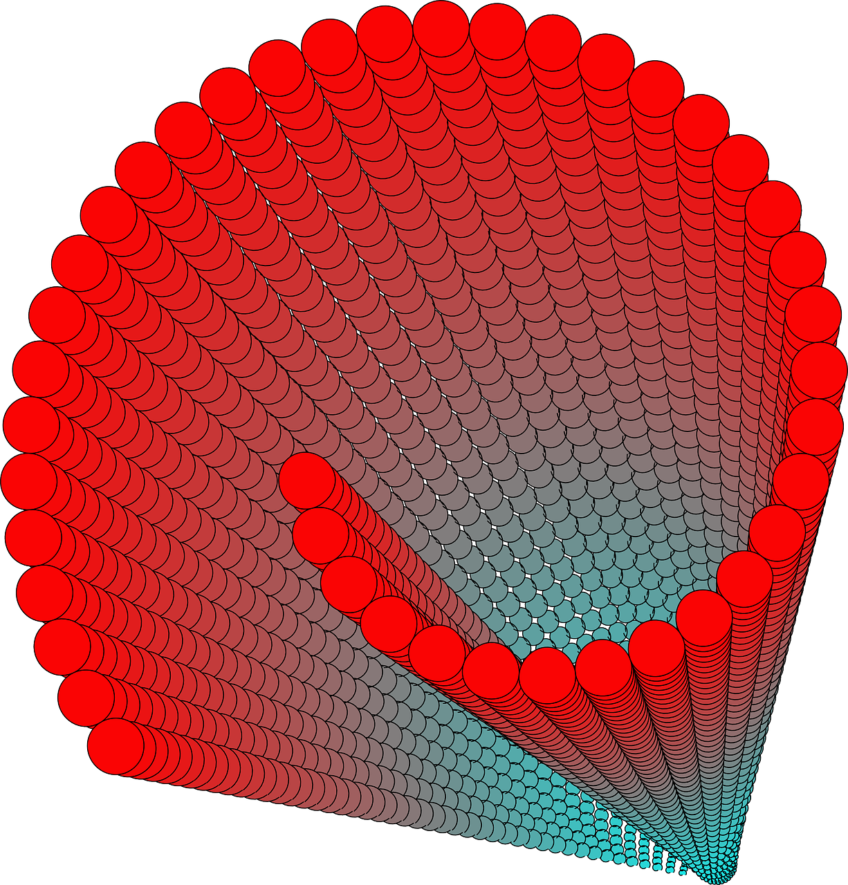 Vamzdis, Spiralė, 3D, Tunelis, Mėlynas, Ratas, Taškai, Raudona, Nemokama Vektorinė Grafika, Nemokamos Nuotraukos