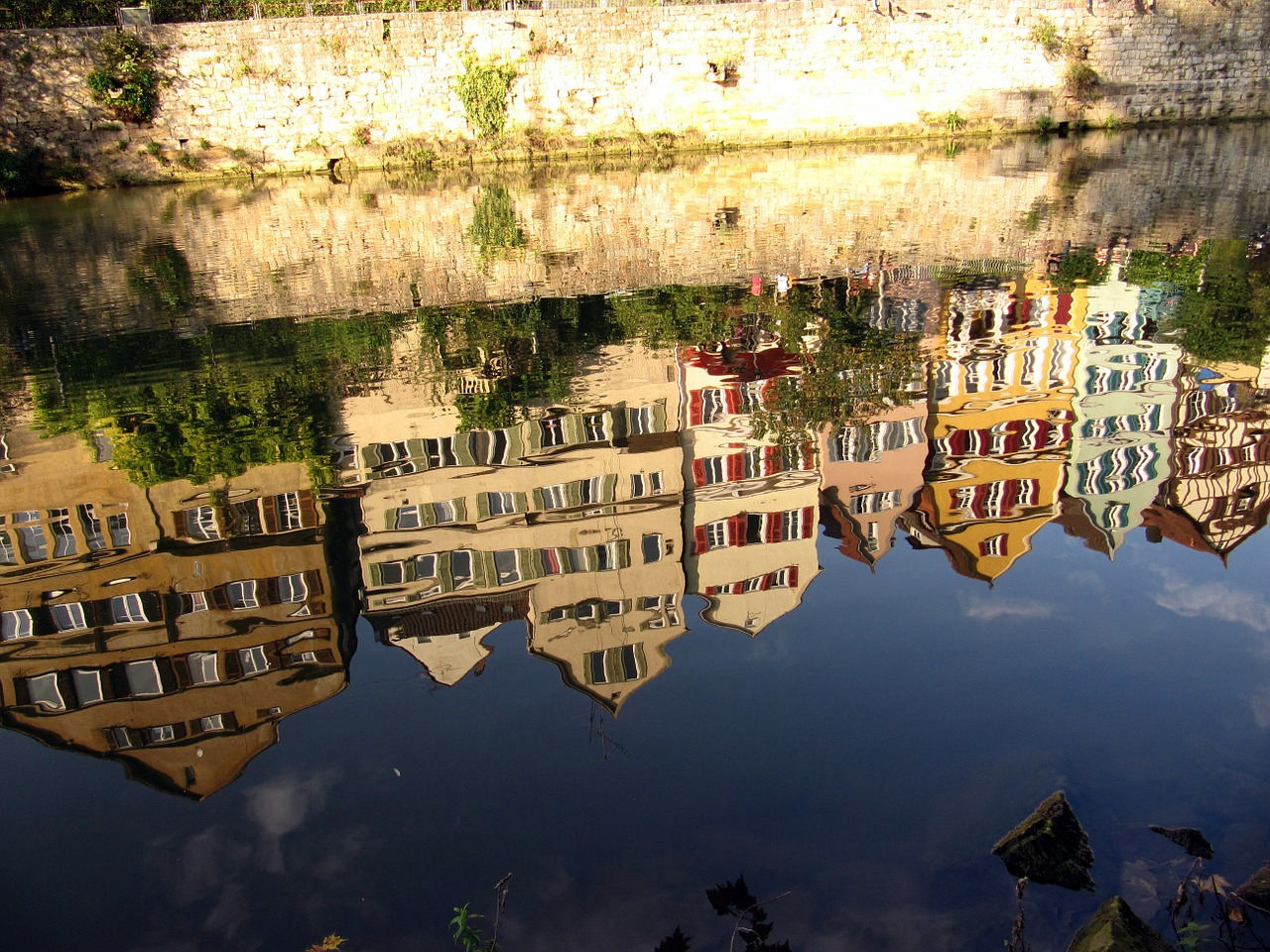 Tübingen, Neckar, Senamiestis, Pietų Vokietijos, Universitetinis Miestas, Neckar Priekyje, Vandenys, Upė, Senas Namas, Baden Württemberg