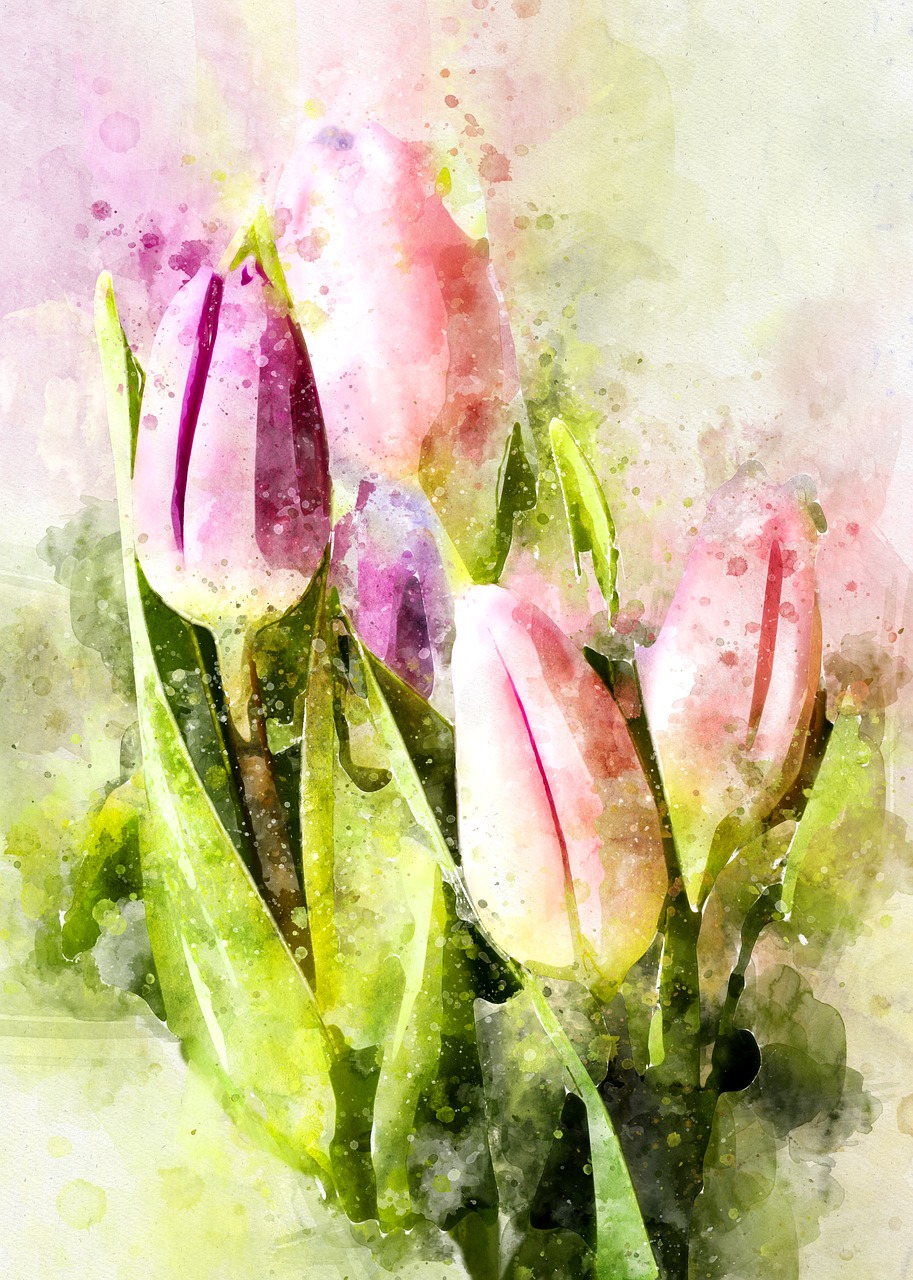Tulpės, Gėlės, Tulpių Puokštė, Violetinė, Rožinis, Gamta, Augalas, Pavasaris, Natūralus, Gėlių