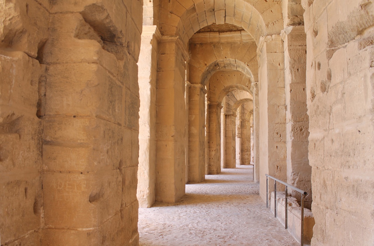 Tunisas, El Jem, Amfiteatras, Griuvėsiai, Romėnų Griuvėsiai, Senovės, Istorinis, Senoviniai Pastatai, Architektūra, Turizmas