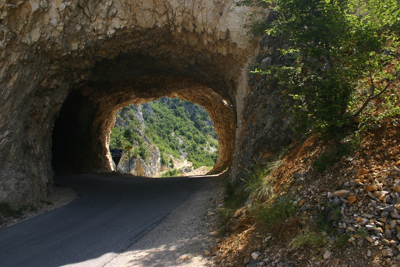 Tunelis, Kelias, Montenegro, Nemokamos Nuotraukos,  Nemokama Licenzija