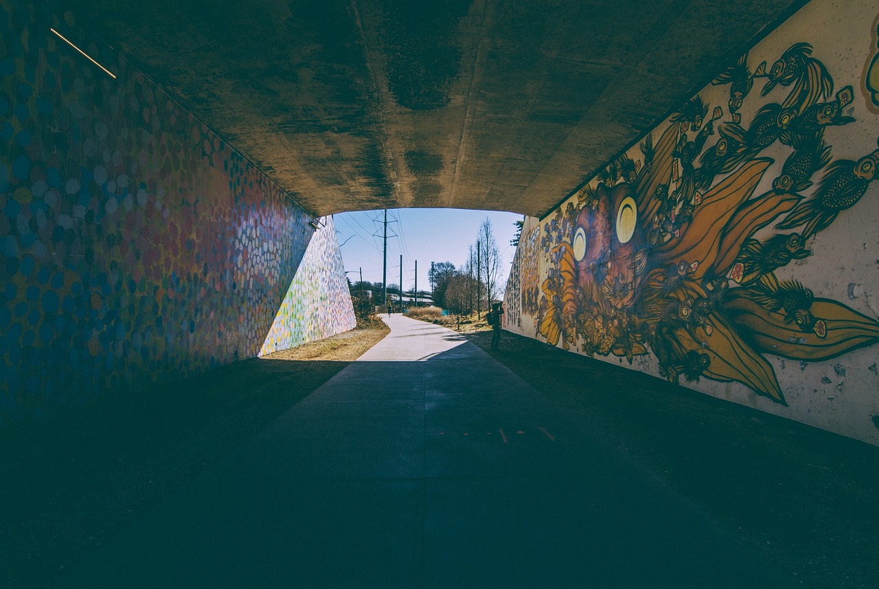 Tunelis, Grafiti, Purškiami Dažai, Kelias, Nemokamos Nuotraukos,  Nemokama Licenzija