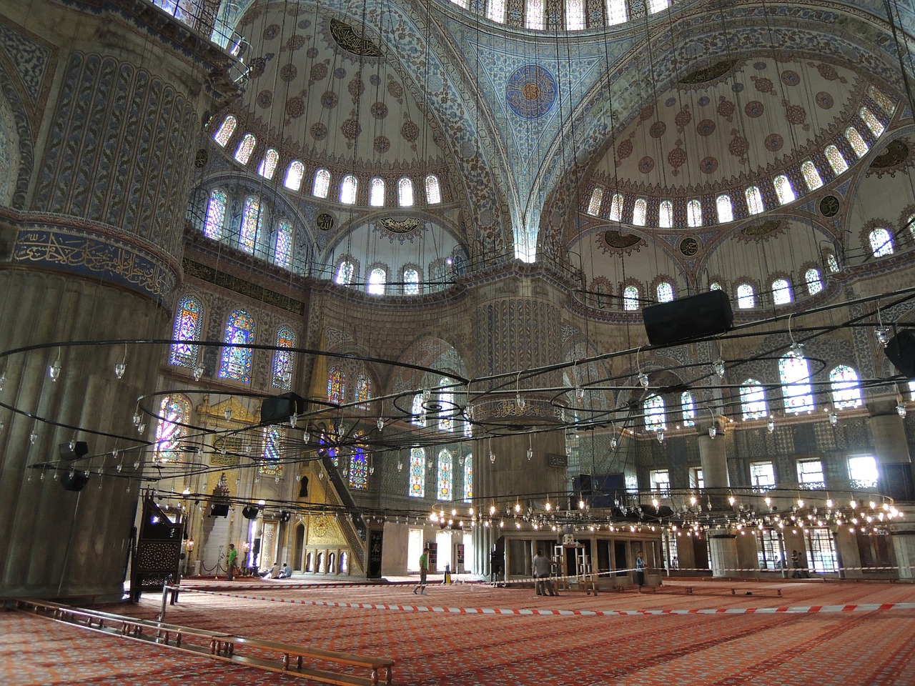 Turkija, Istanbulas, Mečetė, Mėlyna Mečetė, Mėlynas, Stiklas, Tikėjimas, Musulmonas, Motina, Nemokamos Nuotraukos