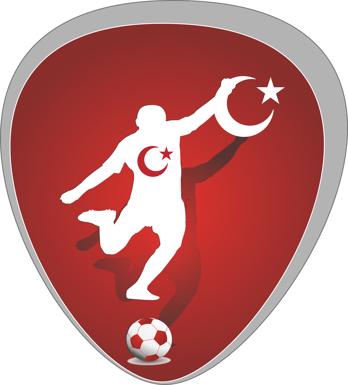 Turkija, Sportas, Logotipas, Padidėjo, Futbolas, Nemokama Vektorinė Grafika, Nemokamos Nuotraukos,  Nemokama Licenzija