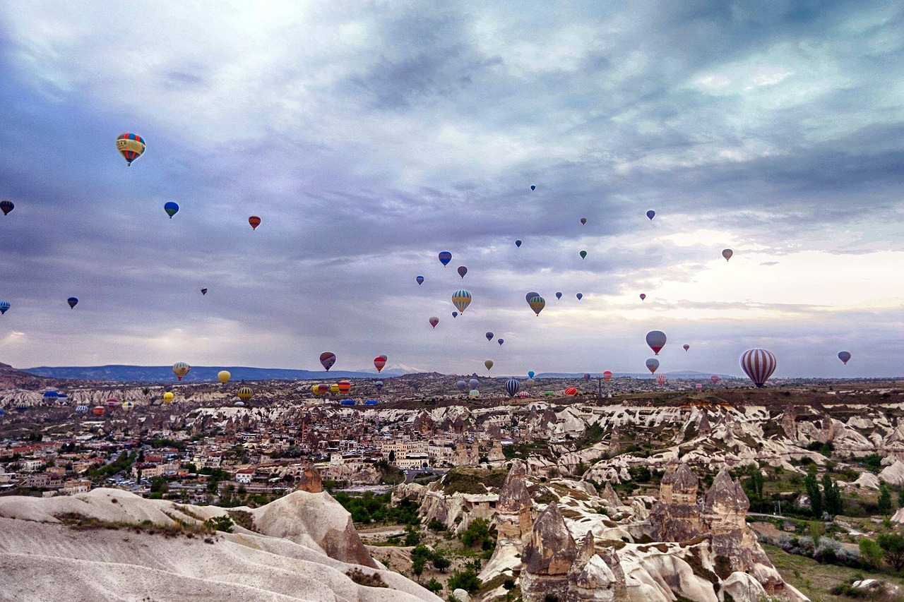 Cappadocia, Turkija, Karšto Oro Balionas, Turkų, Oras, Balionas, Turkish, Kelionė, Nacionalinis, Tradicinis