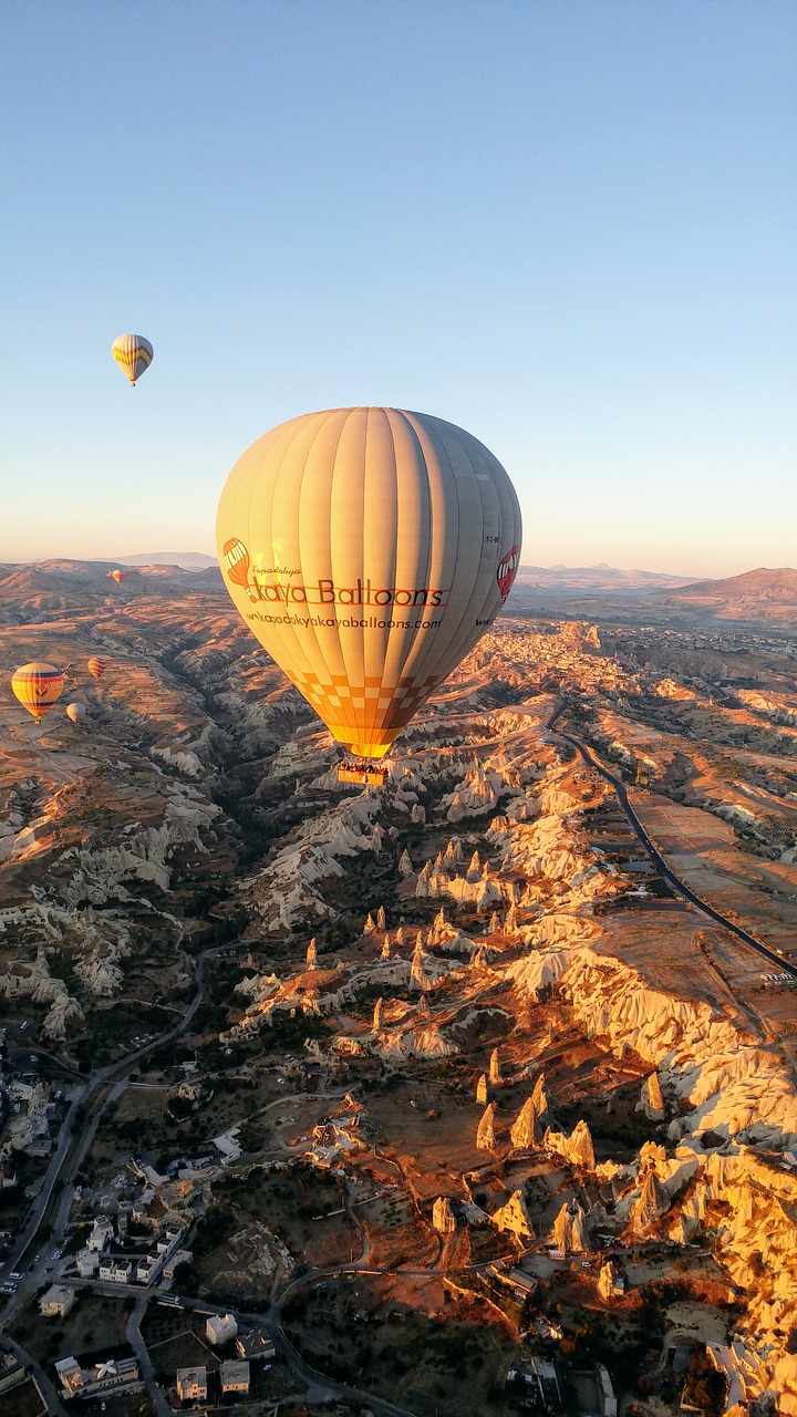 Turkija, Goreme, Kapadokya, Cappadocia, Balionas, Balionas, Karšto Oro Balionas, Nemokamos Nuotraukos,  Nemokama Licenzija