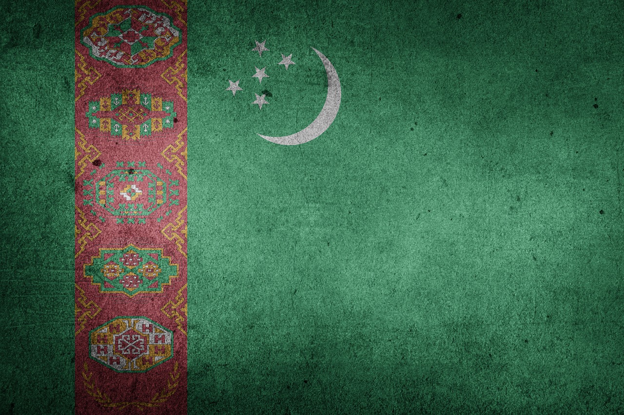 Turkmėnistanas, Vėliava, Grunge, Asija, Tautinė Vėliava, Nemokamos Nuotraukos,  Nemokama Licenzija