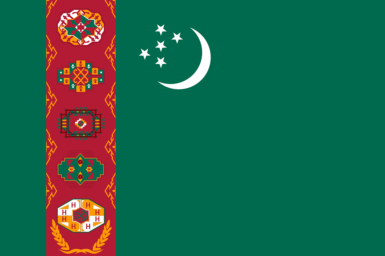 Turkmėnistanas, Vėliava, Tautinė Vėliava, Tauta, Šalis, Ženminbi, Simbolis, Nacionalinis Ženklas, Valstybė, Nacionalinė Valstybė