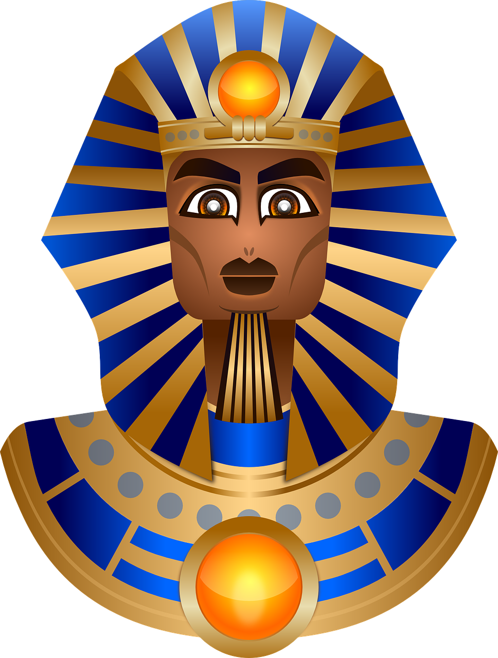 Tutankhamun, Faraonas, Kaukė, Auksas, Mirties Kaukė, Biustas, Kultūra, Veidas, Istorija, Egiptas